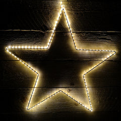 175 Micro LED Indoor Outdoor Hanging Star Frame Christmas Decoration