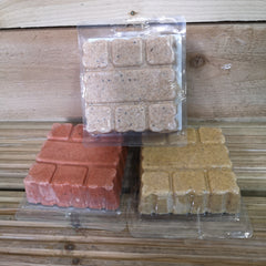 Tom Chambers Three Pack of Wild Garden Bird Suet Treat Blocks Containing Insect, Berry and Mealworm