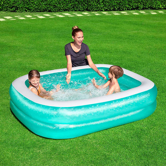 Bestway 450 Litre Rectangular Family Paddling Pool (201 x 150 x 51cm) 1500