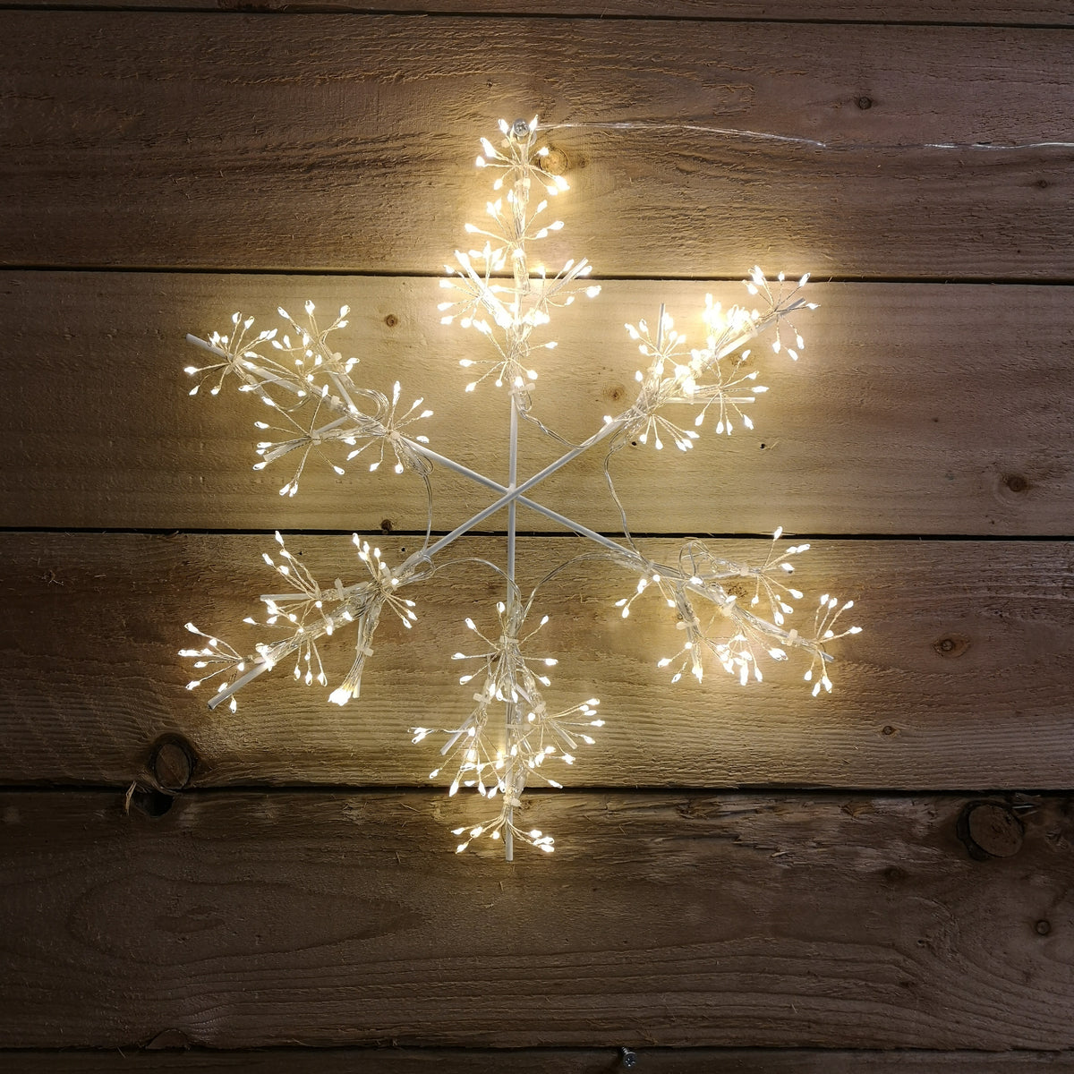 300 LED 40cm Microbrights Snowflake Christmas Silhouette in Warm White