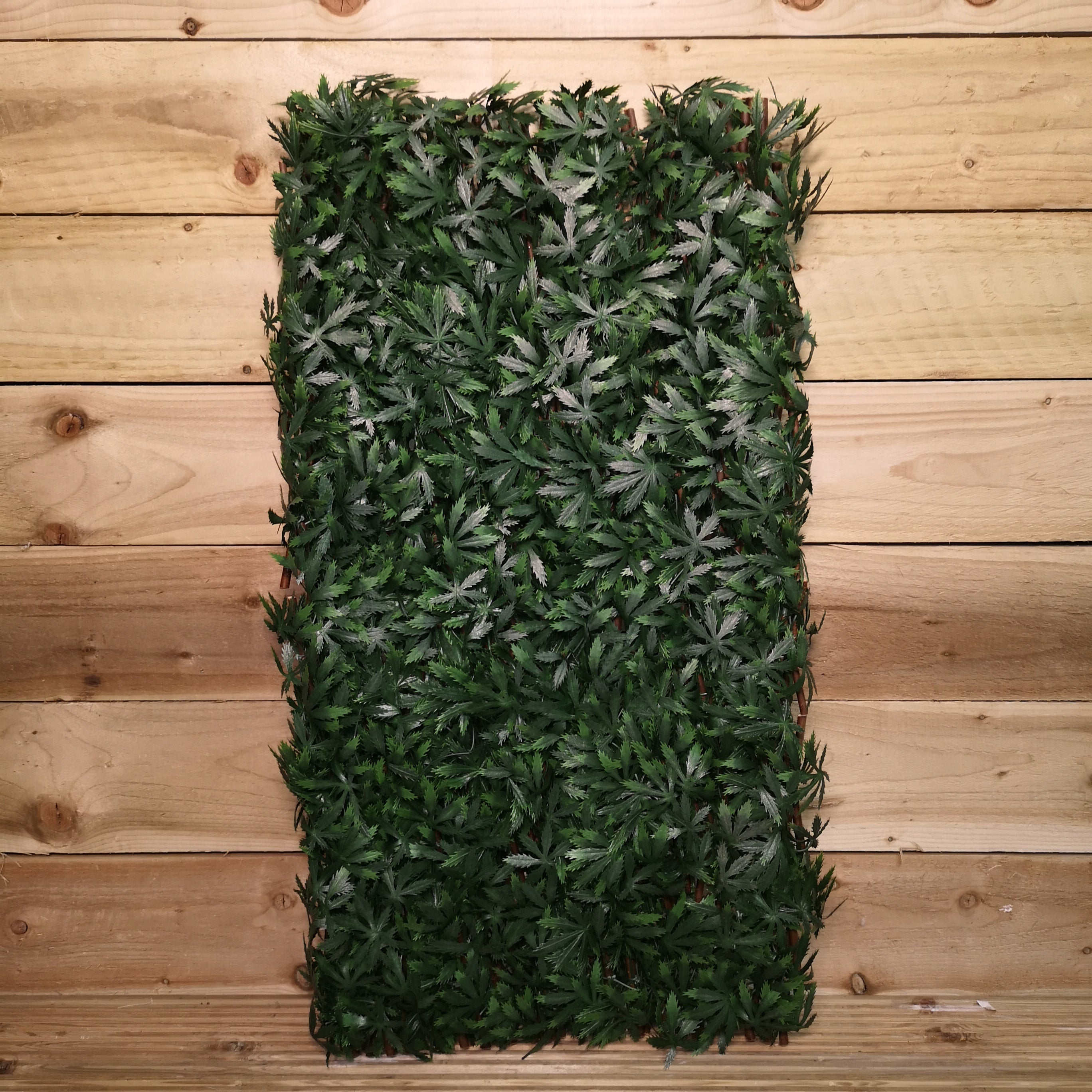 180cm x 60cm Artificial Fence Garden Trellis Privacy Screening Indoor Outdoor Wall Panel - Green Acer