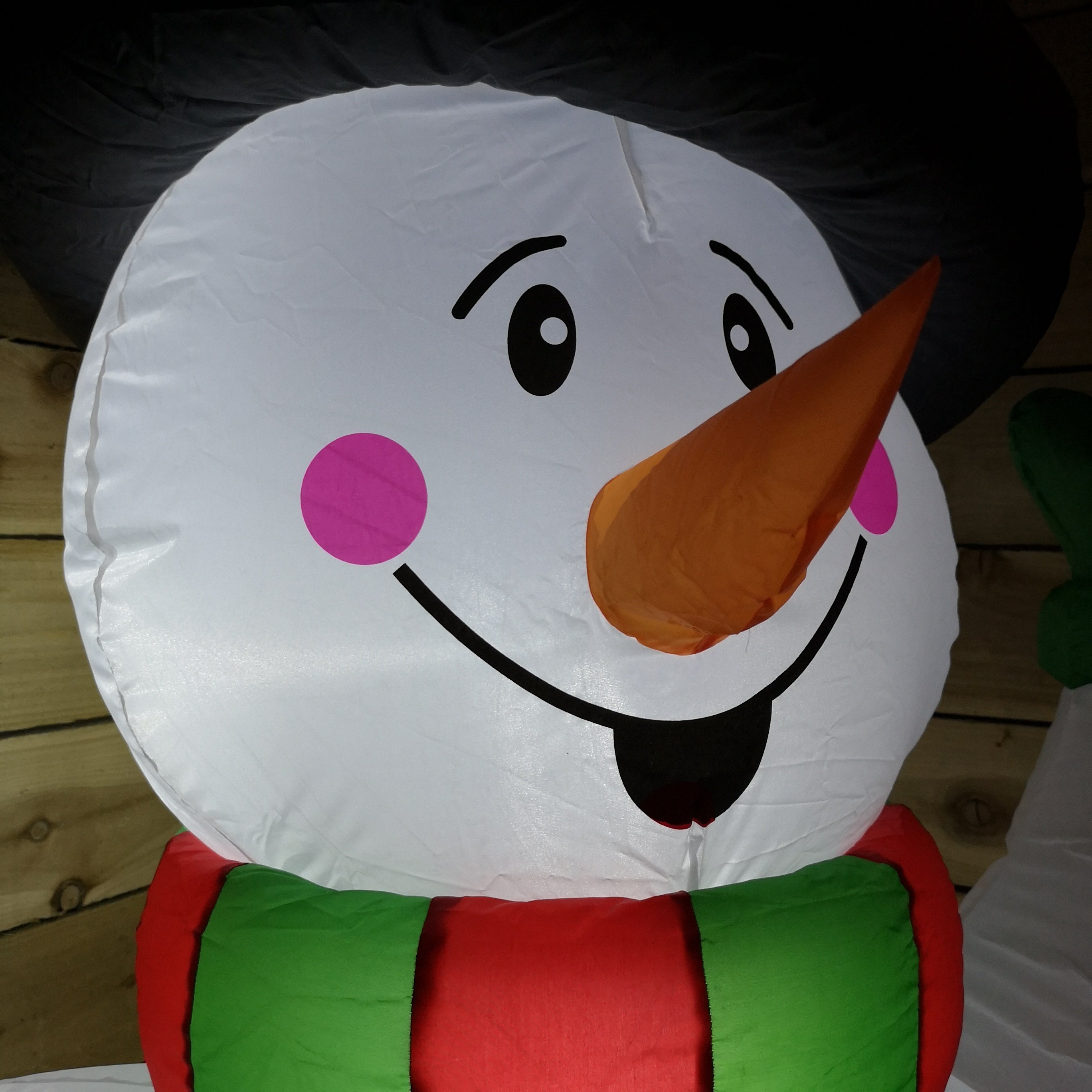 Premier Christmas 1.8m Inflatable Waving Snowman with LED lights