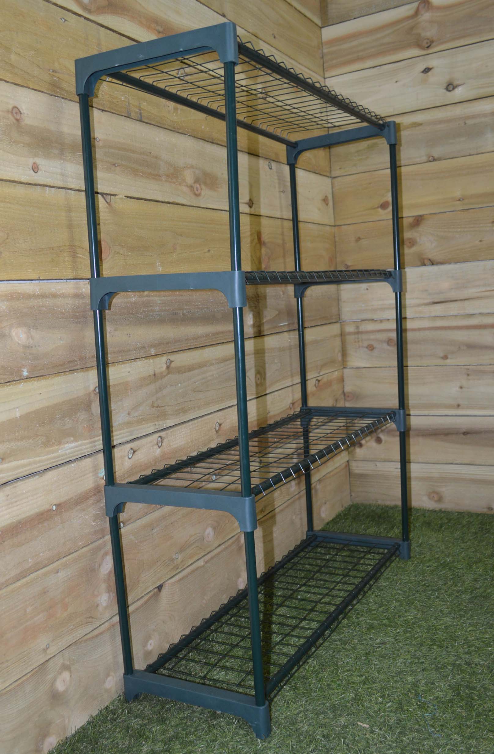 4 Tier Greenhouse Staging / Shelves H: 110cm W: 86cm & D: 30cm
