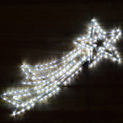 120cm x 46cm LED Shooting Star Rope Light Silhouette Christmas Decoration