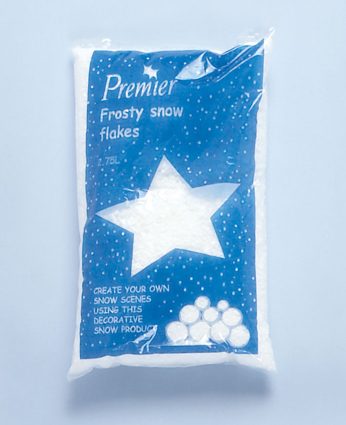 2.75 Litres (170 grams) Premier Fake / Frosted Christmas Snow Decoration