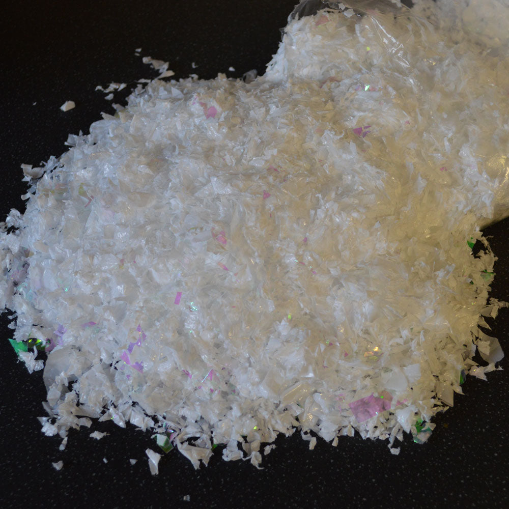 150 Grams (8 Pints) Fake / Frosted Iridescent Christmas Snow Decoration