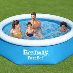 8' x 24" / 1880L Bestway Fast Set Swimming Pool Set with 220-240V Pump & Filter