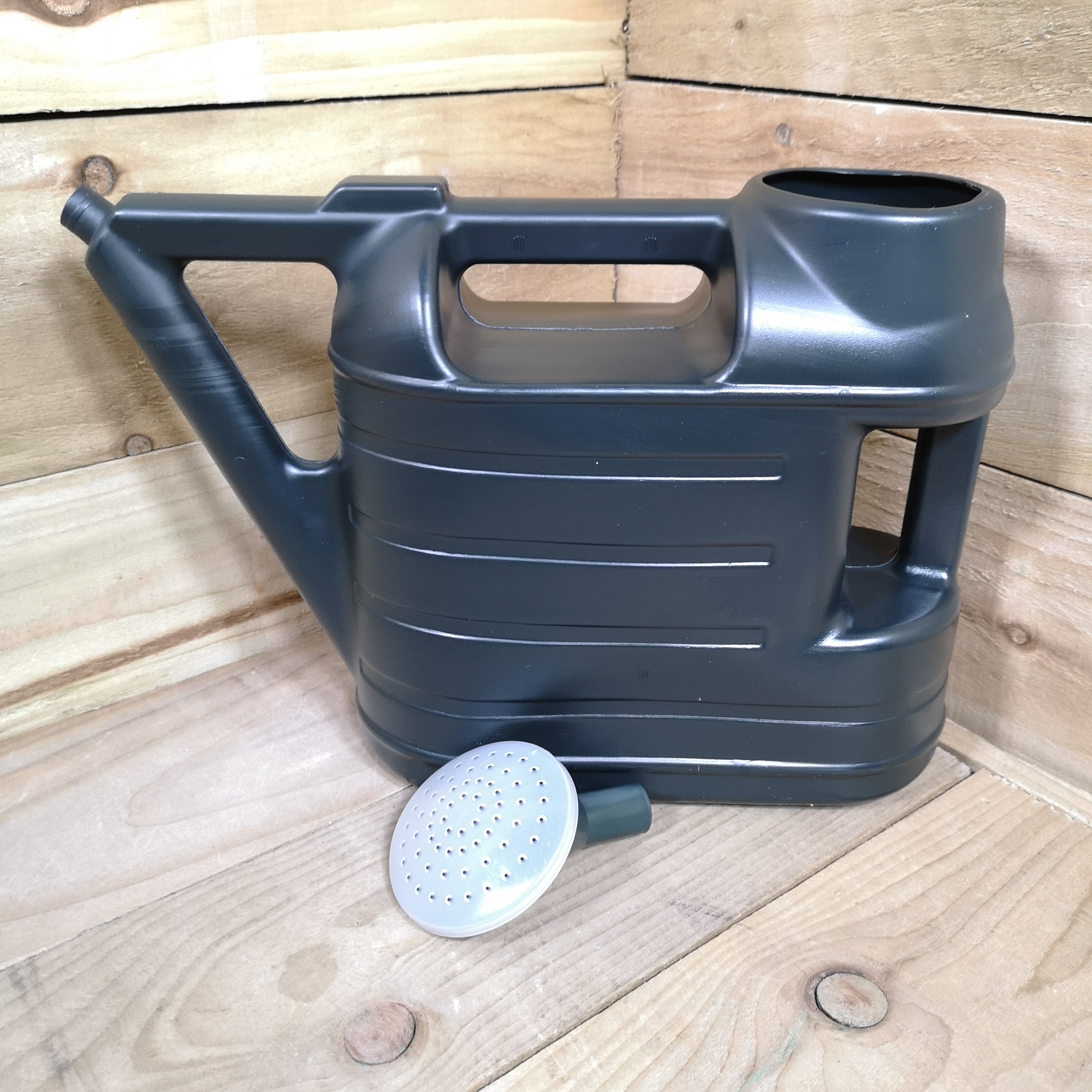 2 of 6.5L Ward Garden Watering Can With Rose - Green