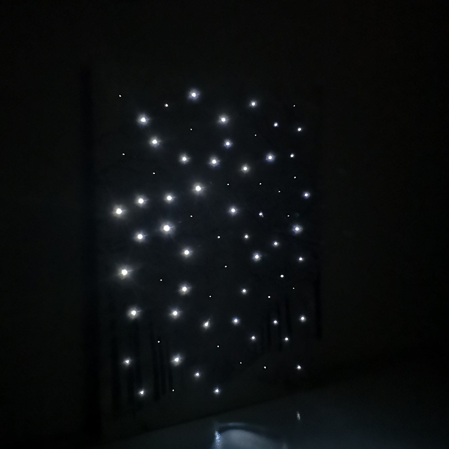 40 x 30cm Touch Operated Christmas Winter Avenue Fibre Optic Light Up Wall Canvas
