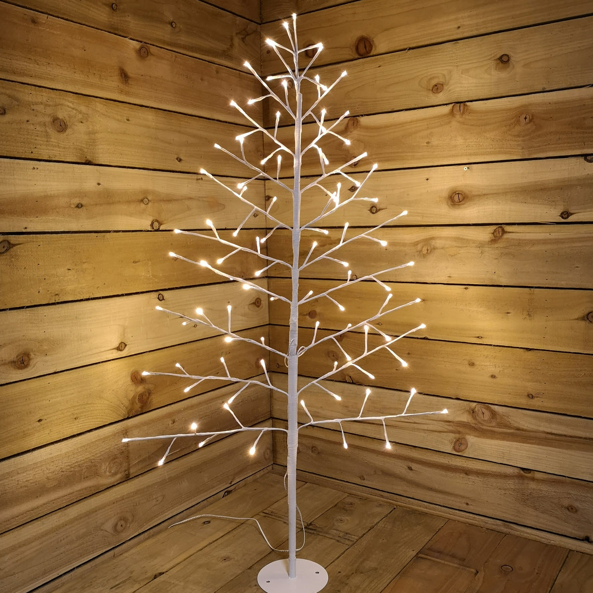Snowtime Indoor Outdoor 1.2m Angel Tree With 96 Warm White LEDs