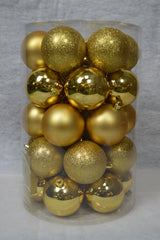 Shatterproof Christmas Tree Bauble Decorations - Choice of Colours & Sizes