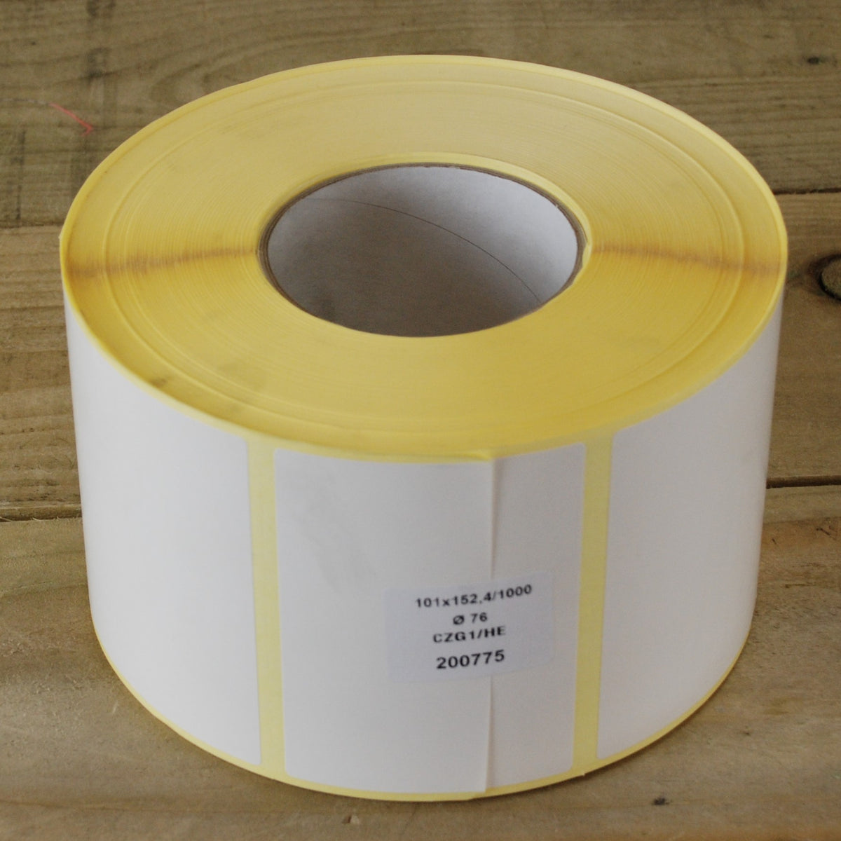 x1000 Large White Self Adhesive Thermal Transfer Labels 101mm x 152.4mm