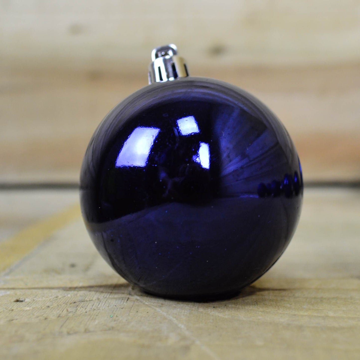 24 Pack 60mm Multi Finish Shatter Proof Christmas Tree Baubles - Midnight Blue