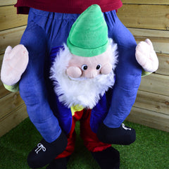 Adult Novelty Elf Carrying You Christmas Fancy Dress Costume - 1 Size