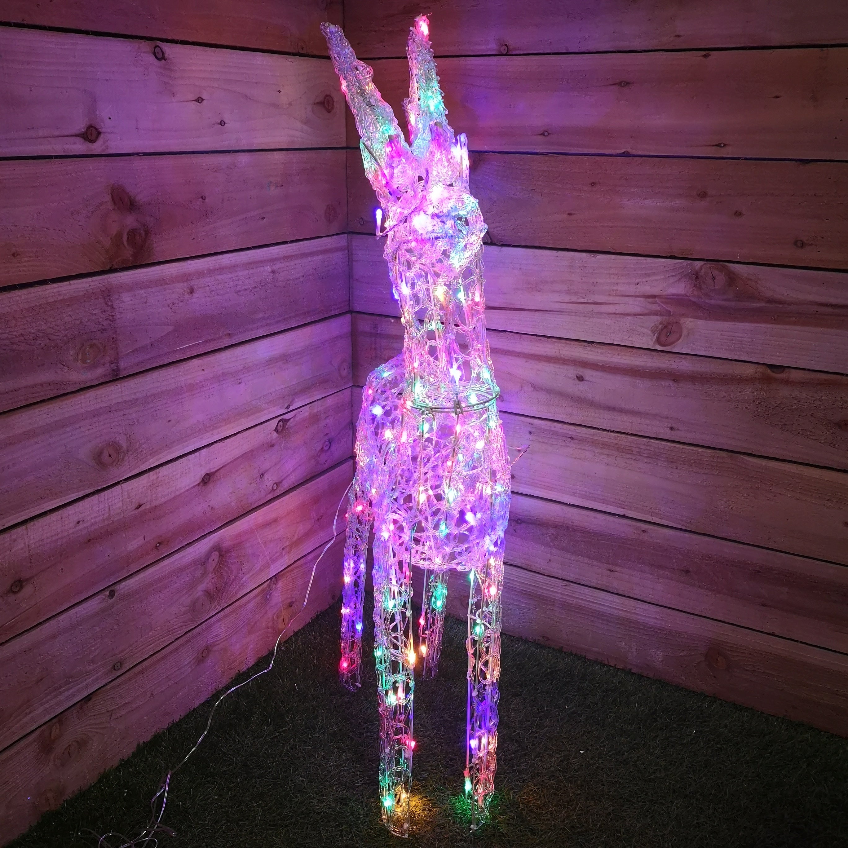 Premier  1.15M Lit Soft Acrylic Christmas Reindeer with 160 Multi LED