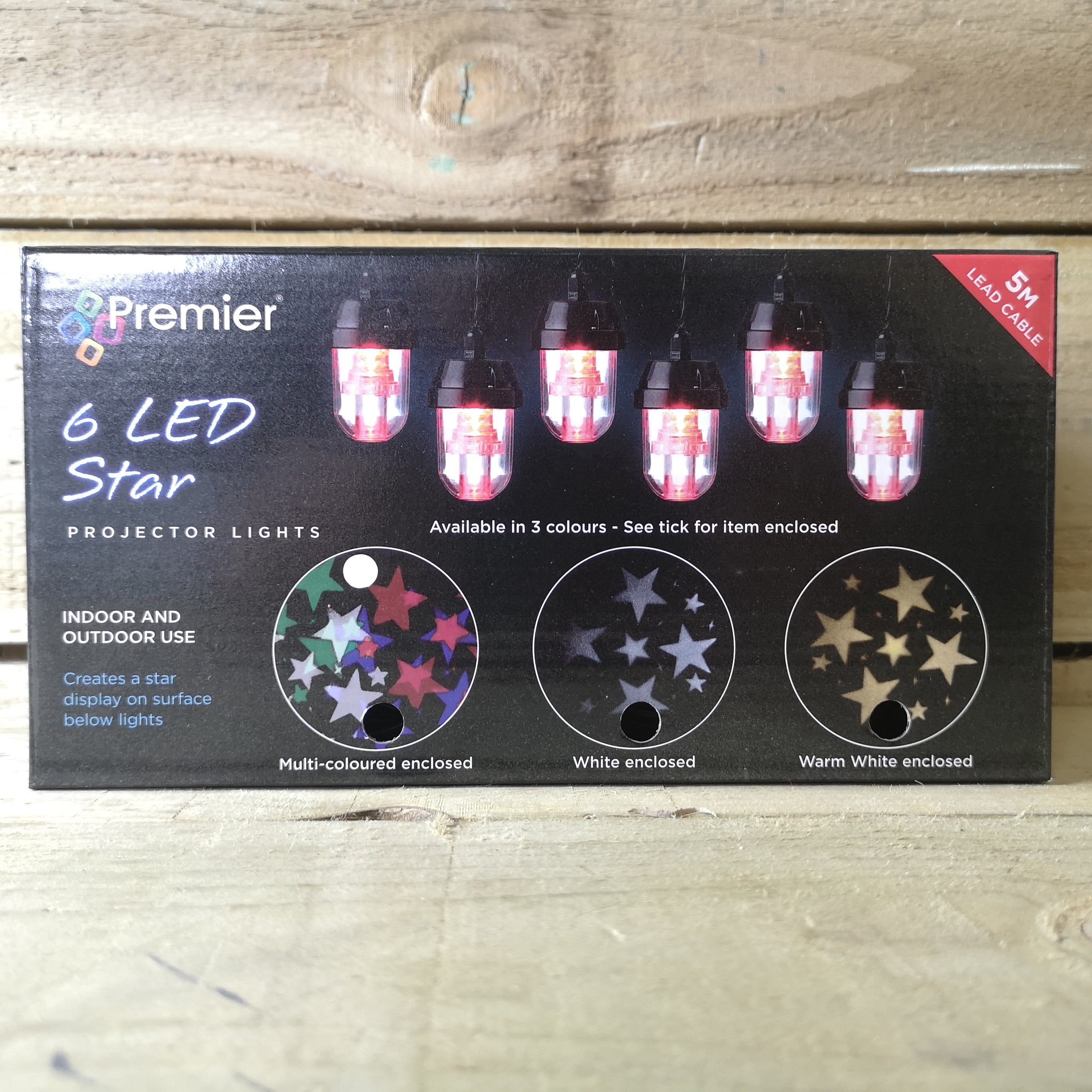 6pc Star Projector Light with Multi Leds