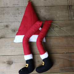 40cm Plush Santa Hat and Legs Christmas Tree Decoration