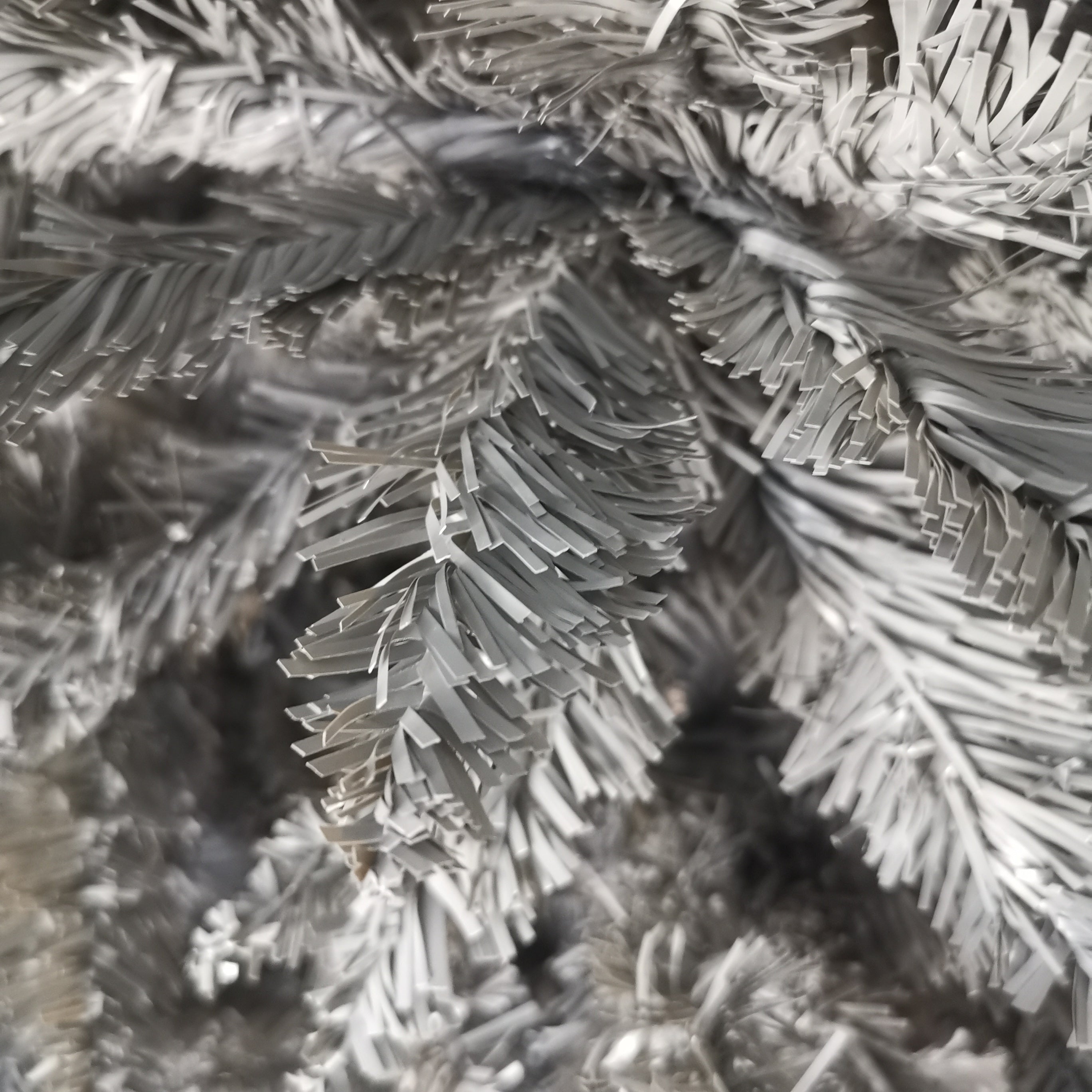 6ft (180cm) Luxury Charcoal Pine Grey Silver Christmas Tree with 803 Tips