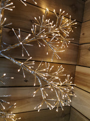 Premier 90cm Gold Starburst Snowflake Wall Window Decoration With 660 Warm White LEDs