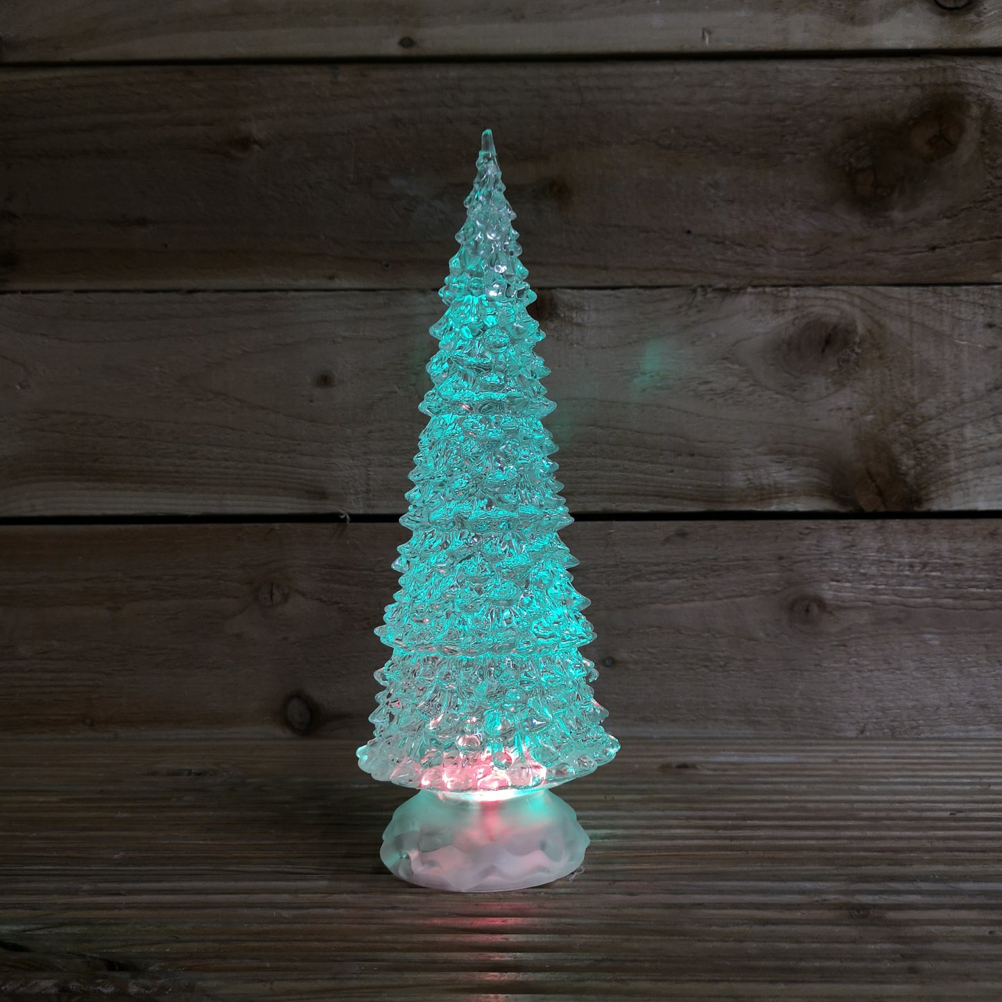 30cm Dual Power Water Spinner Christmas Tree with Timer & Colour Changing LED's