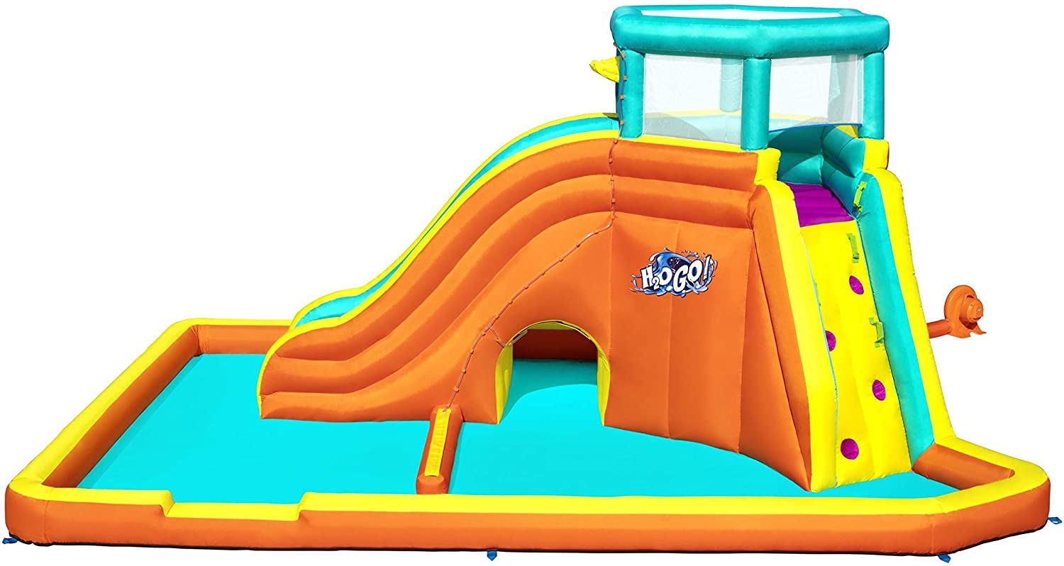 Bestway H2OGO! 5.65m x 3.73m x 2.65m Tidal Tower Mega Inflatable Kids Water Park