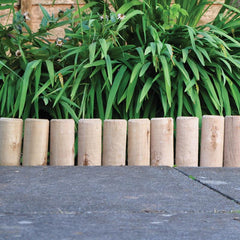 22.5cm (9") x (6ft) 1.8m Decorative Garden Border Log Roll