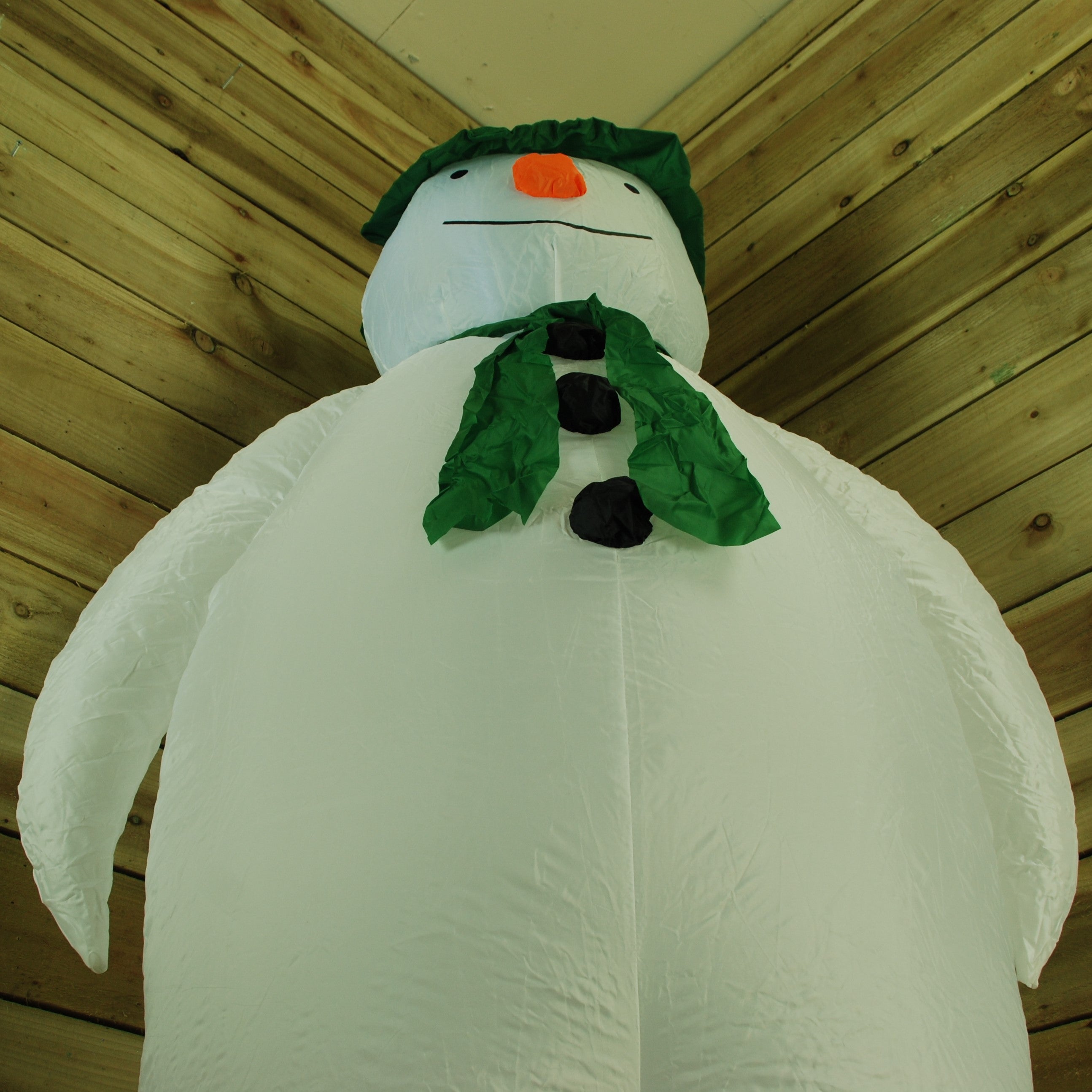 The Snowman 1.8m Inflatable Snowman 6 Ice White LEDs