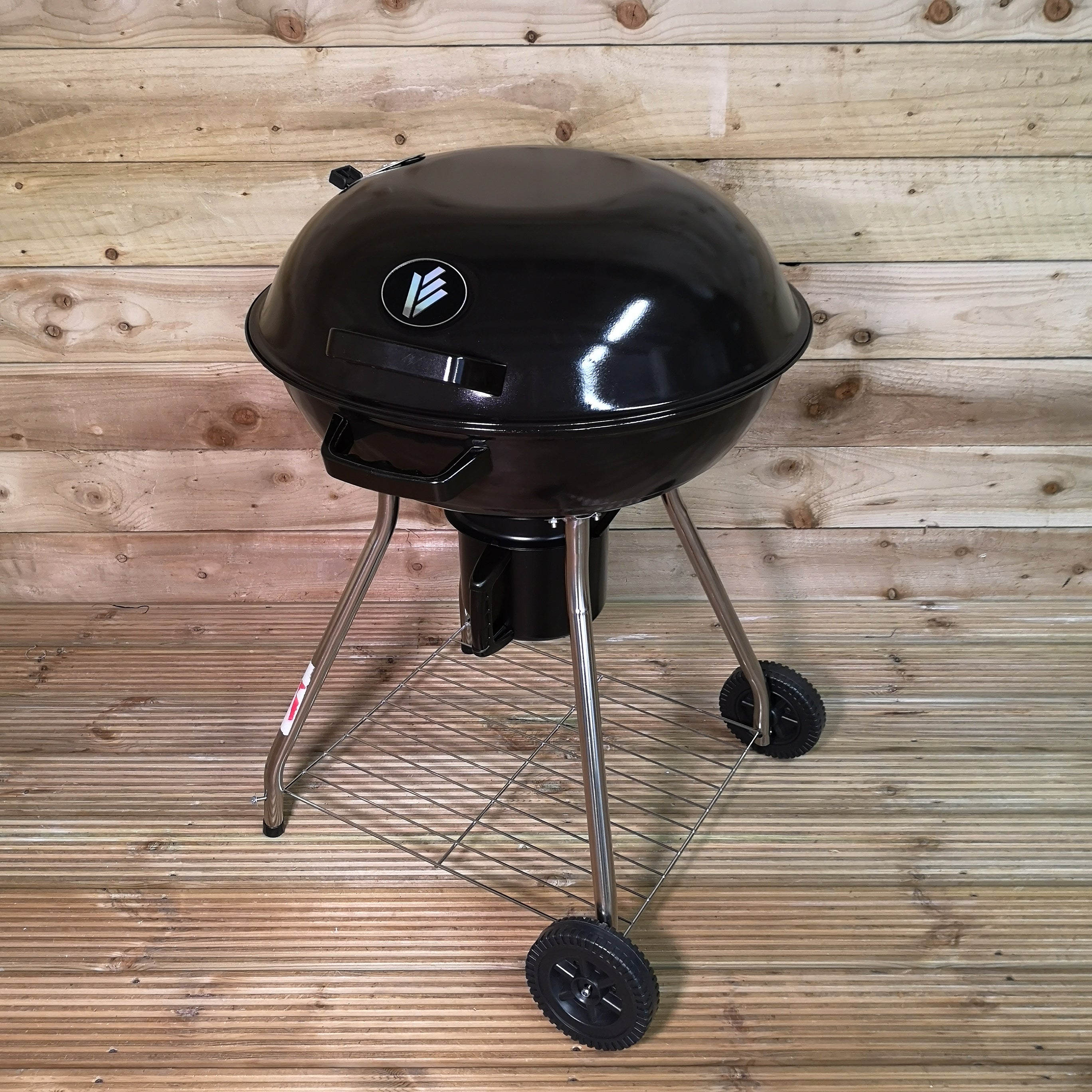 ⌀56cm Outdoor Garden Round Charcoal BBQ Barbecue on Wheels