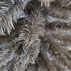 Snowtime 244cm / 8ft Wrapped Pencil Pine Grey Christmas Tree with 460 Tips