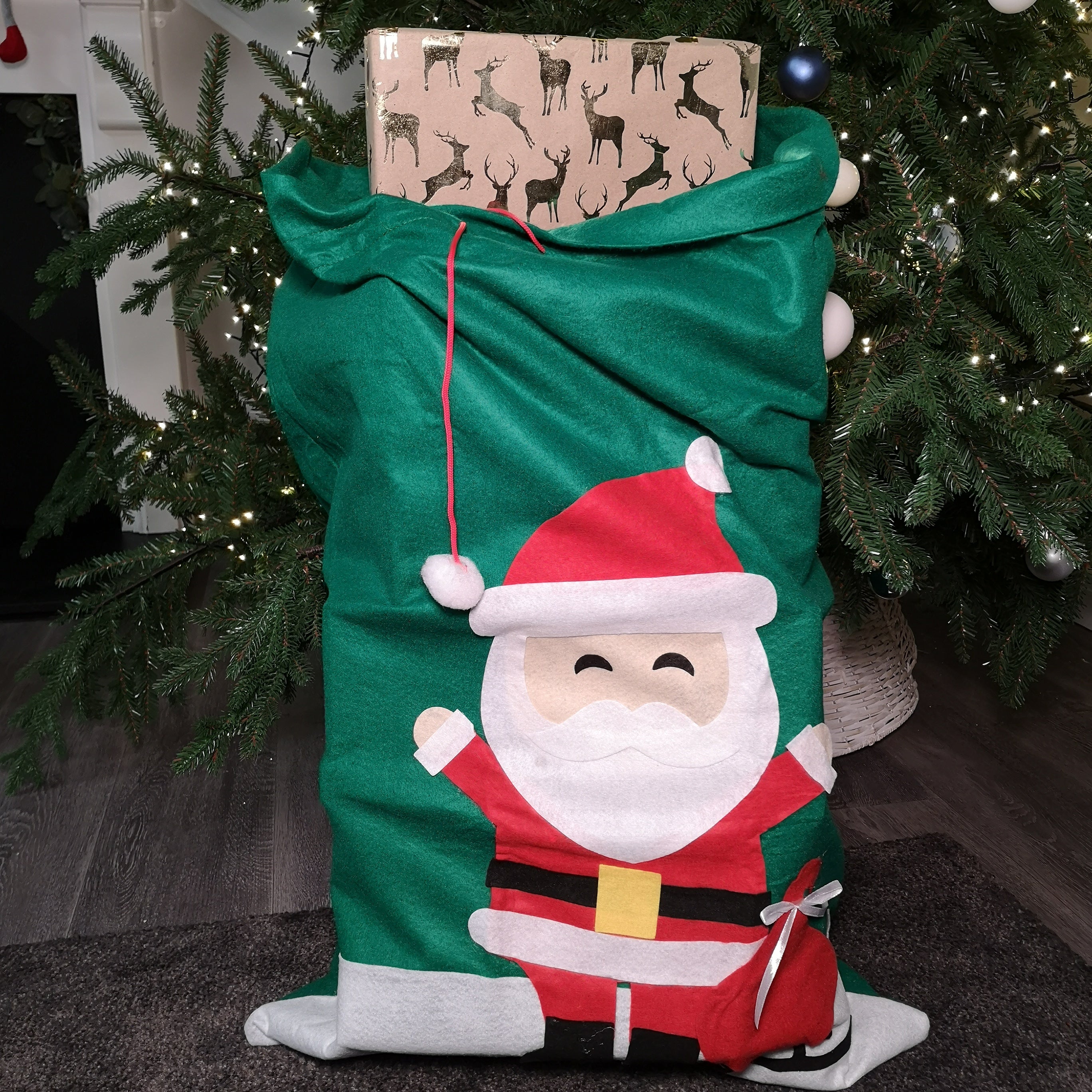 Luxury Felt Christmas Sacks 60x90CM in 3 Assortments, Santa, Snowman and Reindeer
