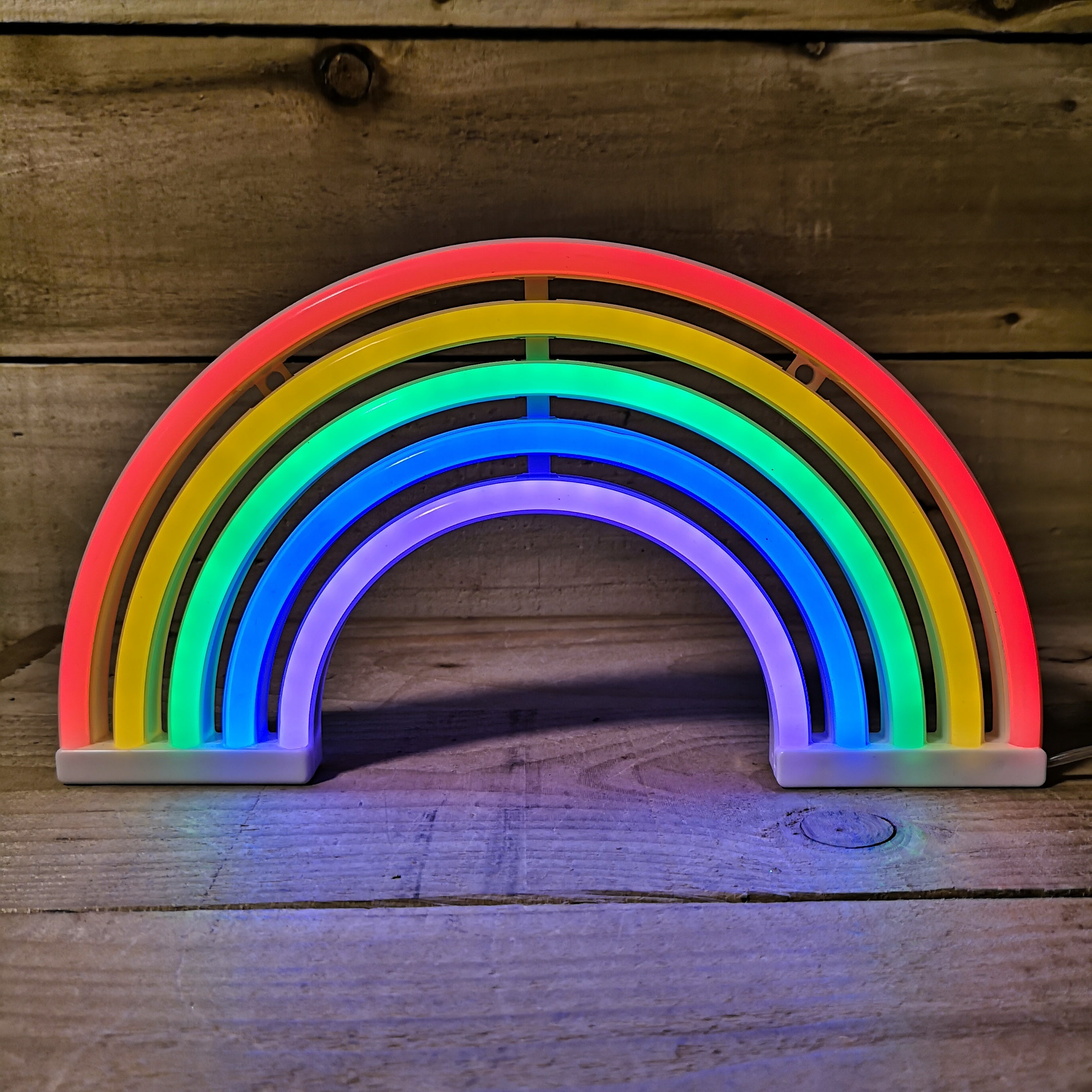 Premier 29cm Neon Rainbow Light to Support NHS & Key Workers