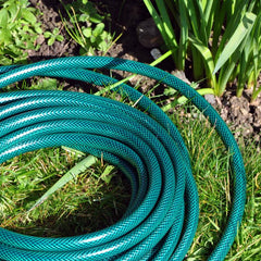 30m Reinforced Garden Hose Pipe / Hosepipe in  Green