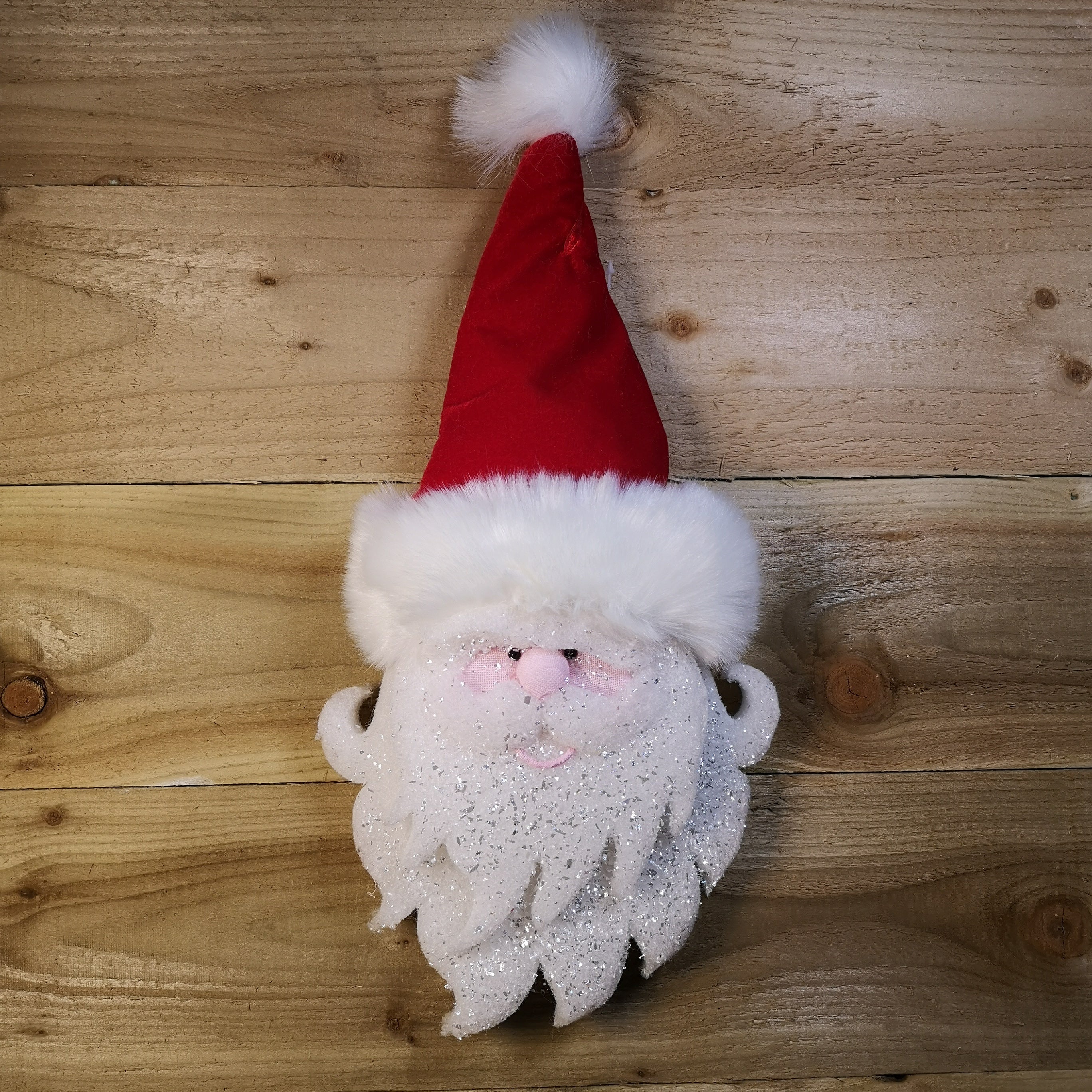 50cm Father Christmas Head Santa Claus Hanging Decoration