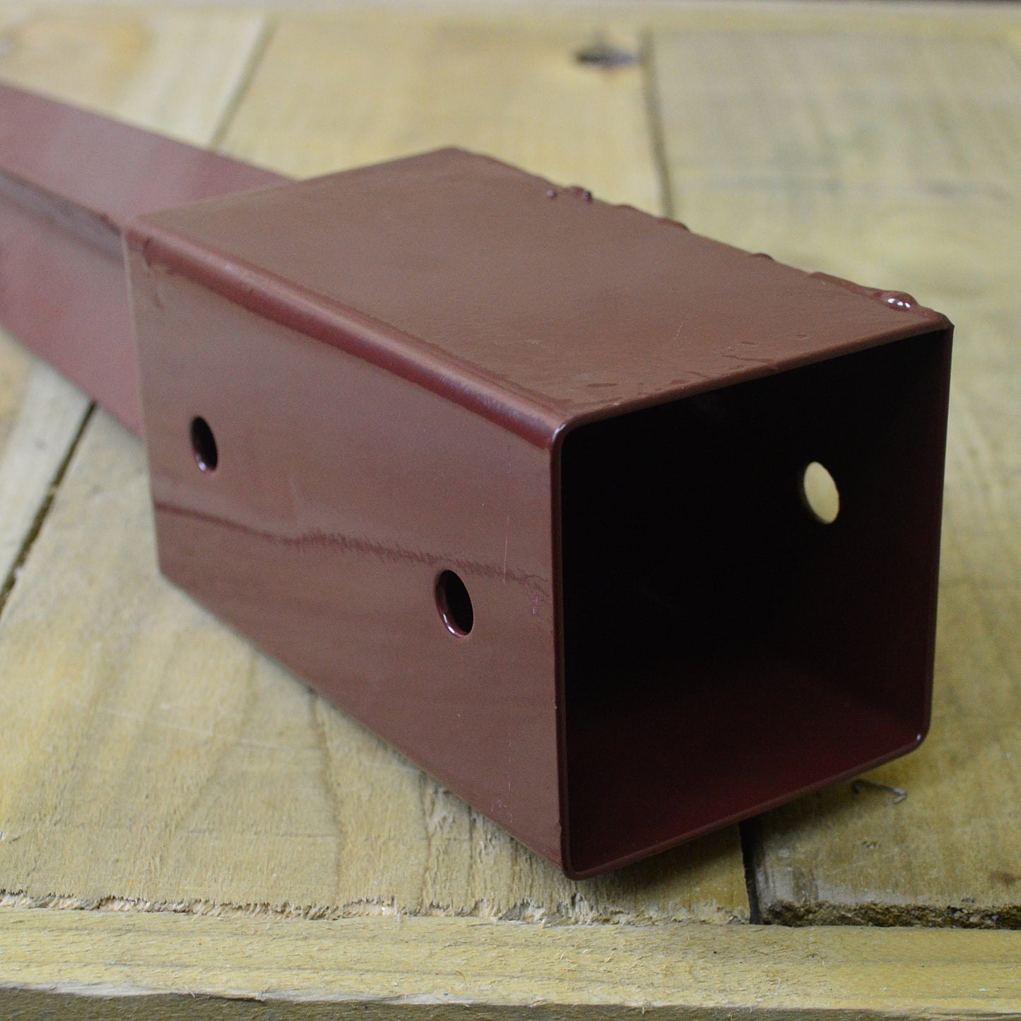 75mm x 75mm (3"x 3") Metal Garden Fence Post Holder & Spike