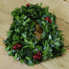 2m Christmas Holly with Red Berries Tinsel / Garland
