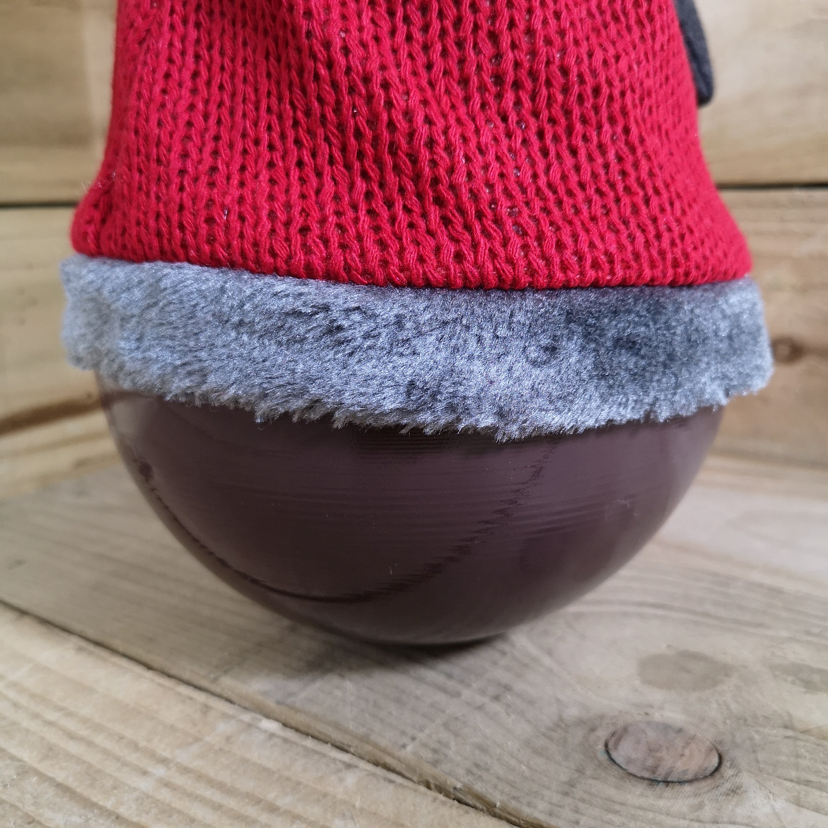 53cm Festive Christmas Wobbling Tumble Gonk with Red Spotted Hat