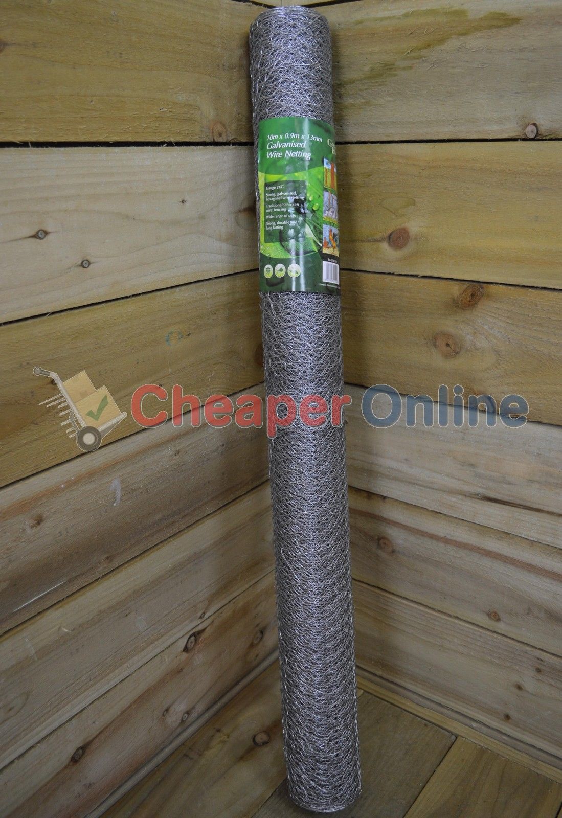 2 Pack of 10m Galvanised Metal Chicken Garden Wire Netting / Fencing