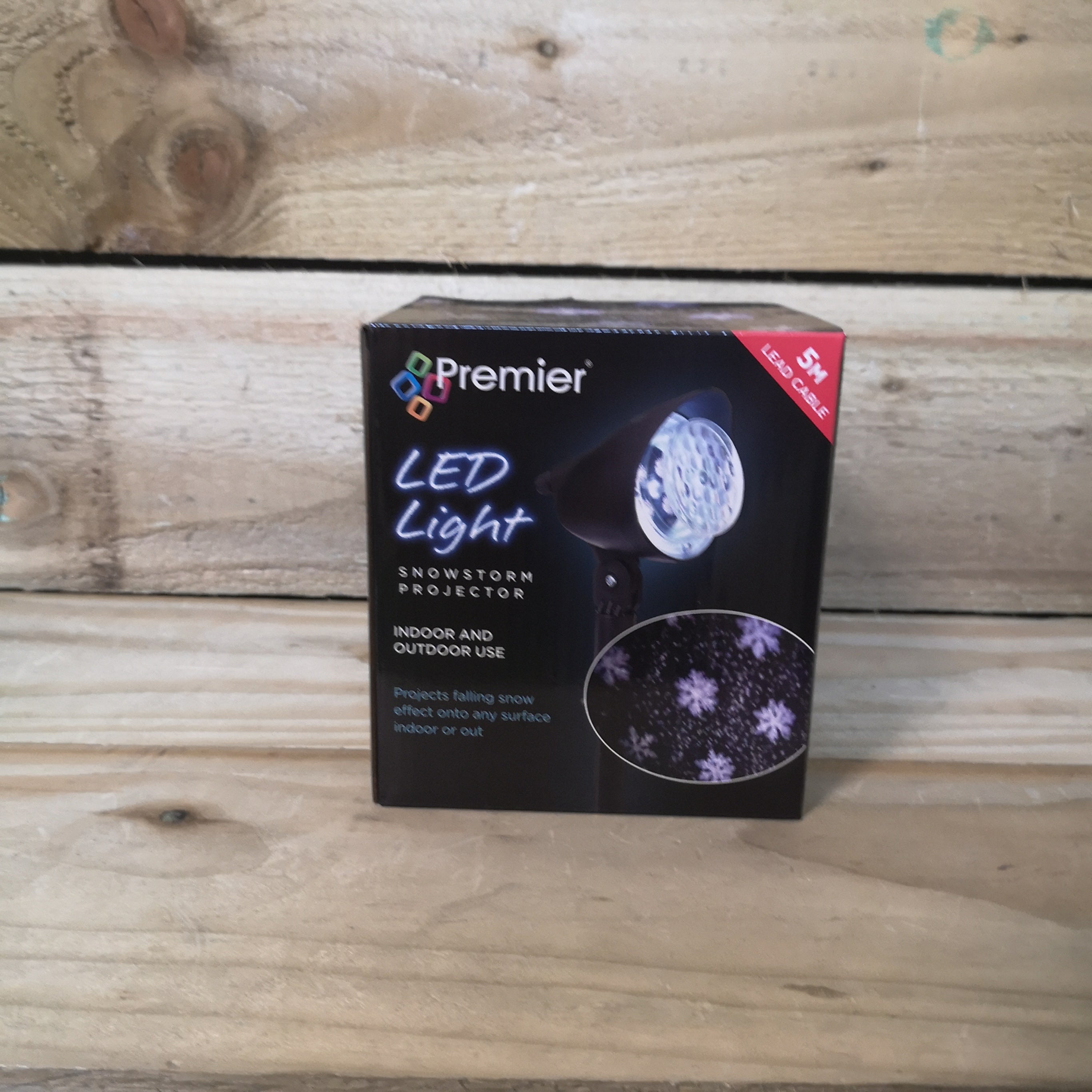 Premier Led 31cm Indoor And Outdoor Snowstorm Projector