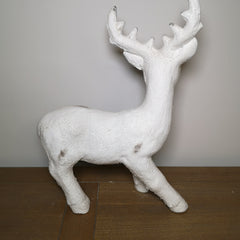 52cm Snow Effect Standing Pot Reindeer Christmas Ornament