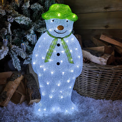 The Snowman and Friends Acrylic LED Lit Outdoor Figures