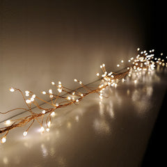 430 LED 2.7m Premier Christmas Outdoor 8 Function Gold Wire Lights Warm White