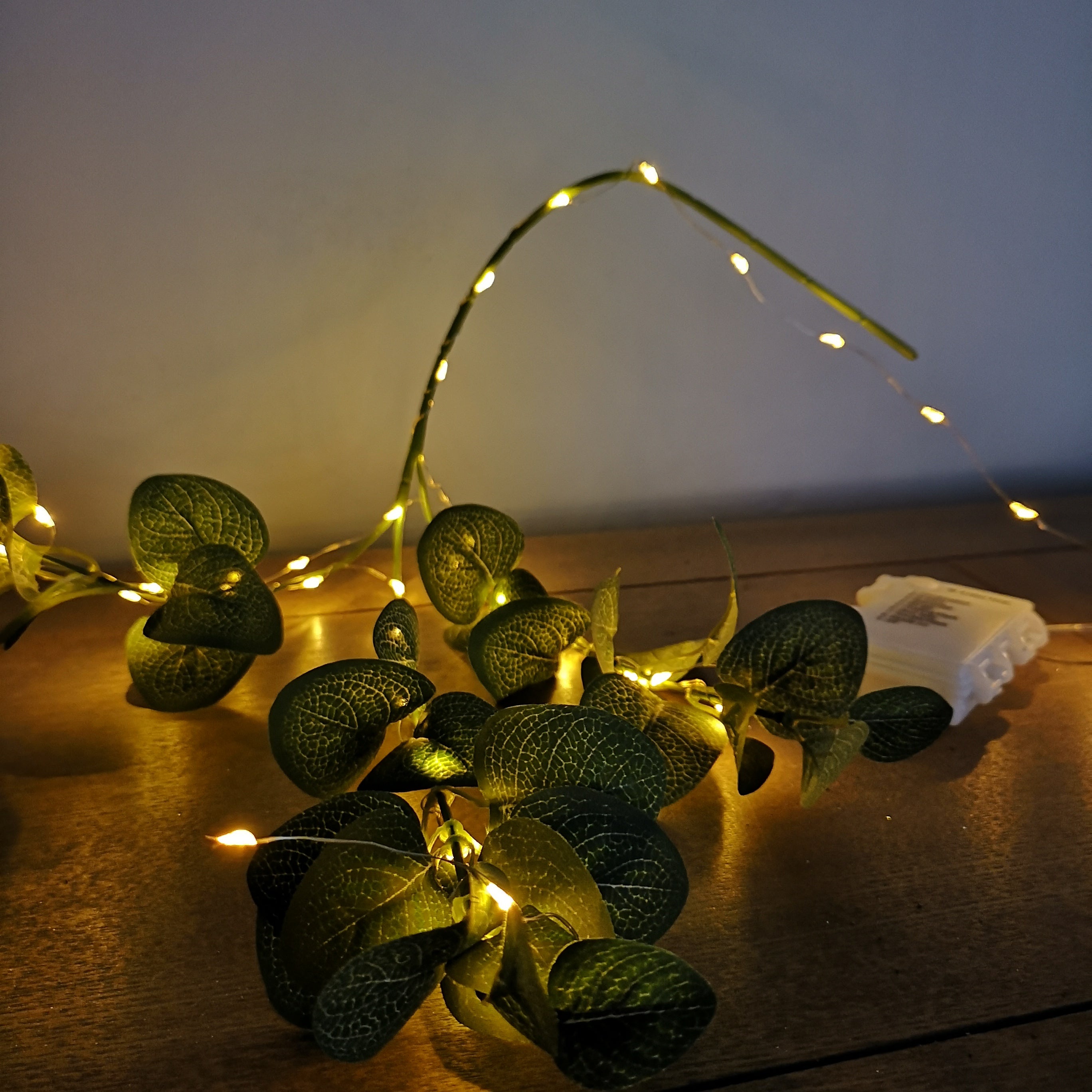 50 LED 2.5m Premier MicroBrights Indoor Outdoor Christmas Multi Function Battery Operated Lights with Timer on Pin Wire in Vintage Gold