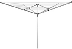 4 Arm 55m Aluminium Rotary Airer / Washing Line with 38mm Pole