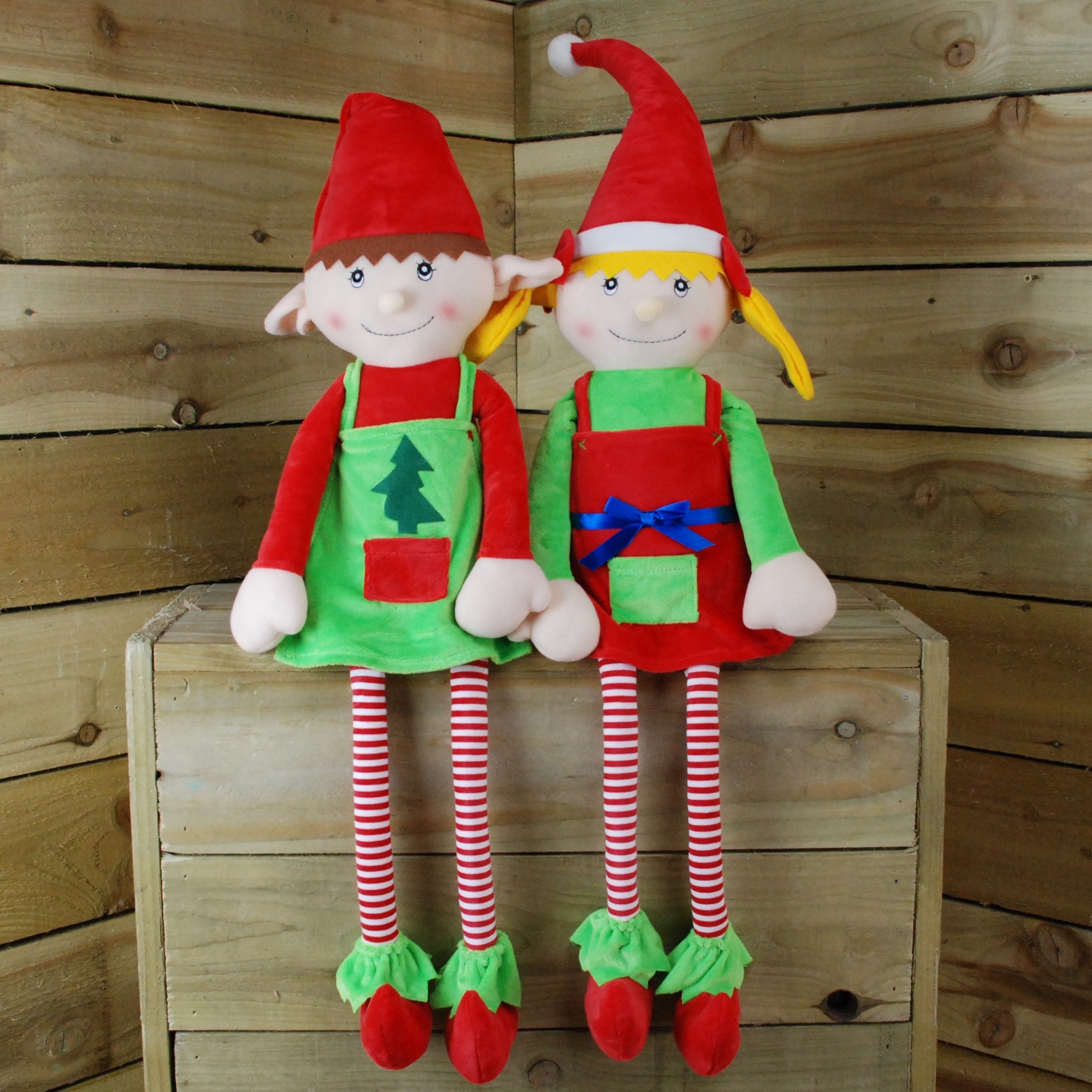72cm Dangly Leg Elf, Choose From either Male or Female