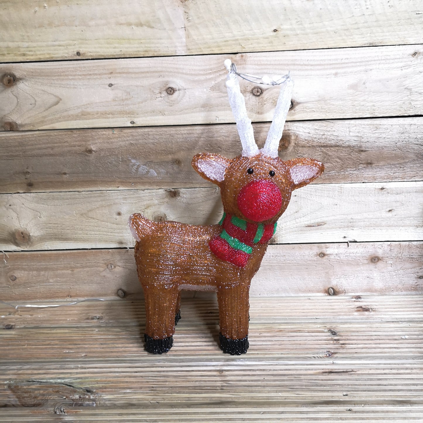 55CM LED Indoor Outdoor Standing Acrylic Reindeer Christmas Decoration