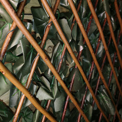 180cm x 60cm Artificial Fence Garden Trellis Privacy Screening Indoor Outdoor Wall Panel - Ivy Leaf