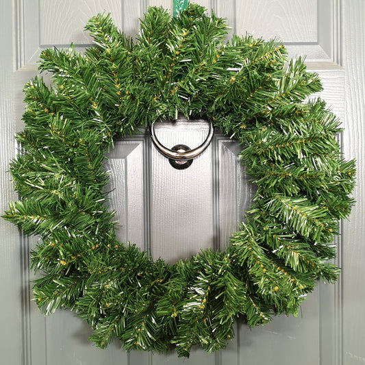 50cm Diameter Plain Green Artificial Imperial Pine Christmas Wreath Decoration 2736