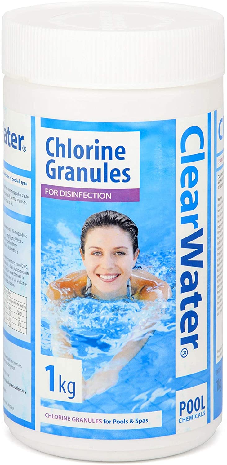 1kg Clearwater CH0010 Chlorine Granules for Hot Tub Spa & Swimming Pool