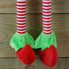 80cm Plush Sitting Male Christmas Elf with Dangly Legs