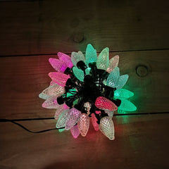 Snowtime Indoor Outdoor Colour Changing 40 LED crystal Pine Cone Lights